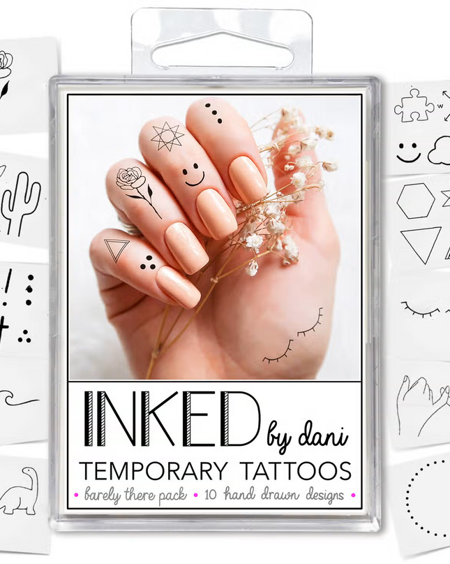 Barely There Temporary Tattoo Pack - Shop Simply Apparel
