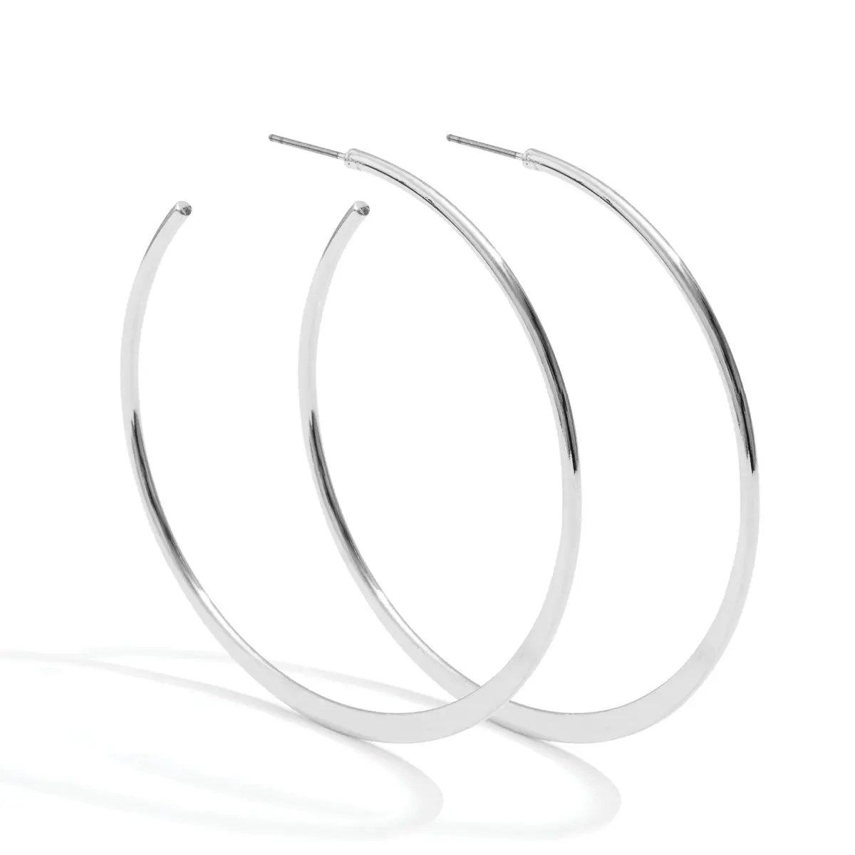 Large Delicate Hoops Silver Shop Simply Apparel