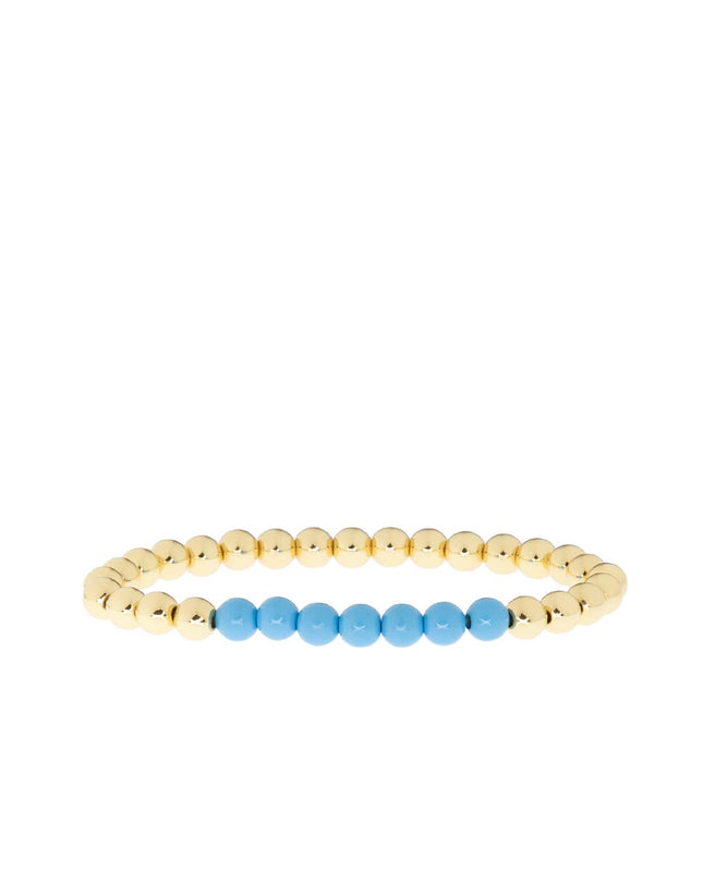 Turquoise Enamel Beaded Ball Bracelet - Shop Simply Apparel