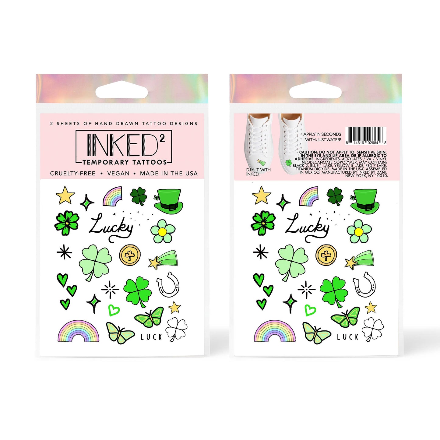 Lucky Temporary Tattoo Pack