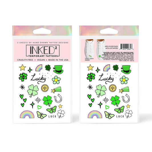 Lucky Temporary Tattoo Pack