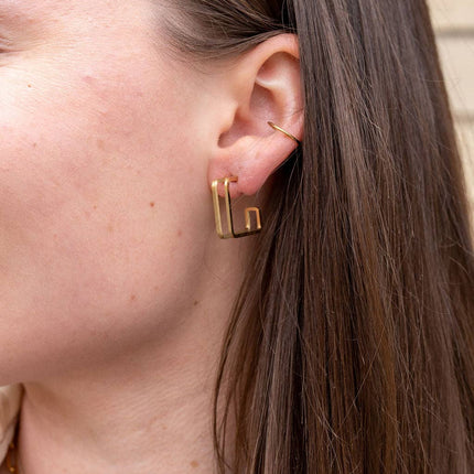 Luxe Silver Kamora Hoops