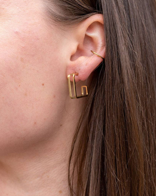 Luxe Silver Kamora Hoops
