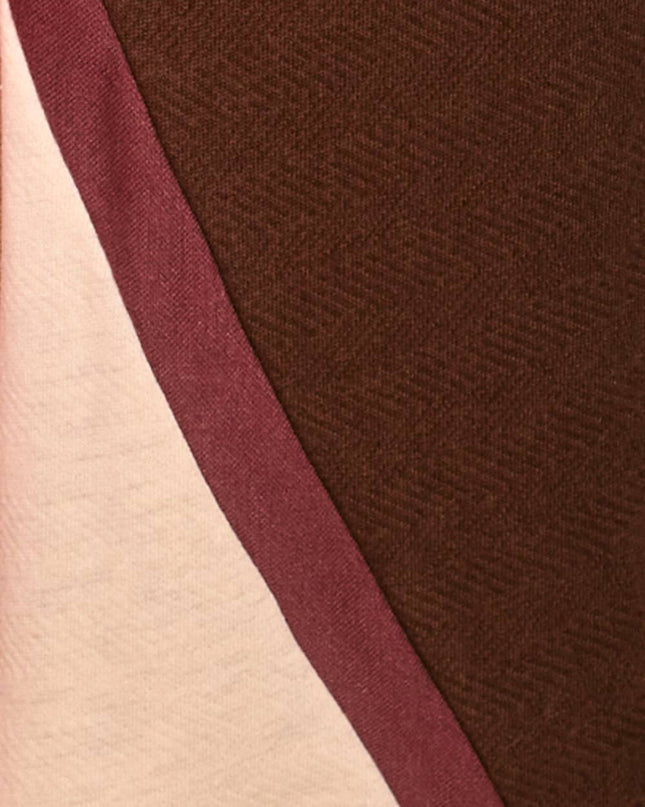 Brown/Oatmeal Contrast Sweatpants - Shop Simply Apparel