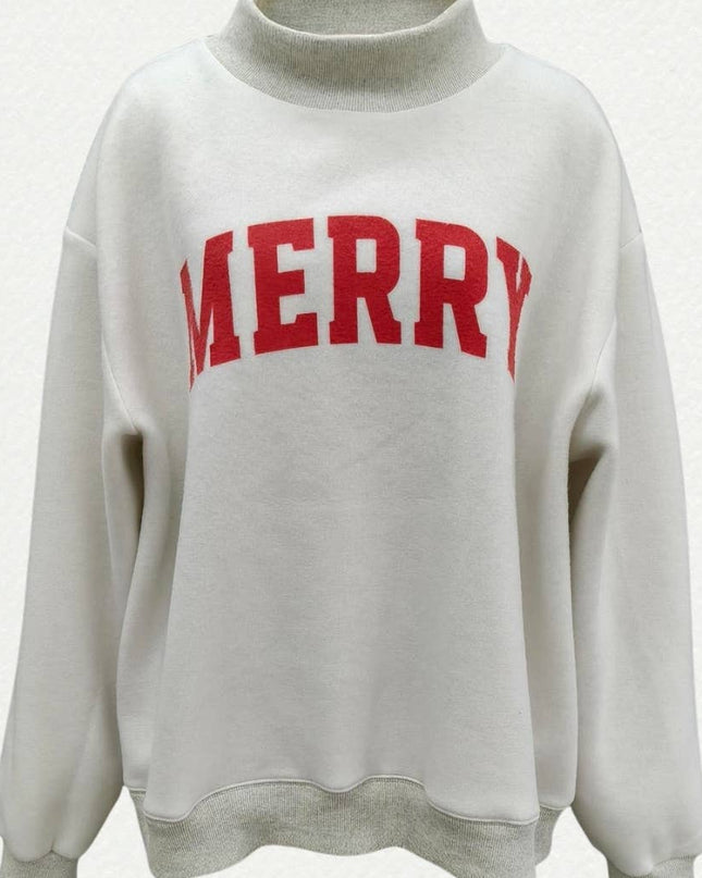 IT2594-GRINCHYMERRY  'GRINCHY & MERRY' Reversible Sweatshirt - Shop Simply Apparel
