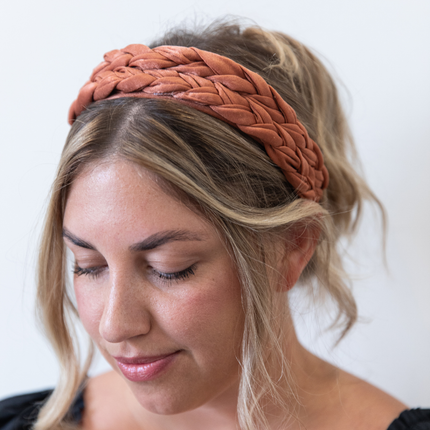 Blushing Braid Wide Headband