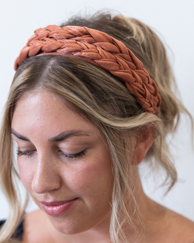Blushing Braid Wide Headband
