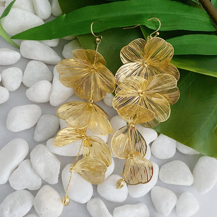 Filigree Flower Drop Earrings - Shop Simply Apparel
