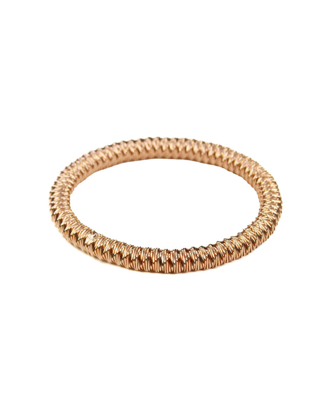 Rose Gold Tight Twist Slinky Stretch Bracelet - Shop Simply Apparel