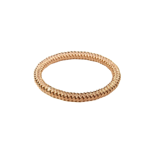 Rose Gold Tight Twist Slinky Stretch Bracelet