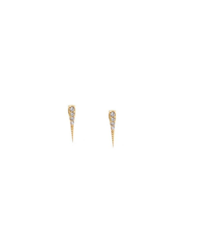 Gold Plated Mini Triangle Stud Earring