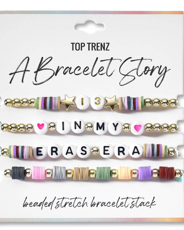 Taylor Swift In My Eras Era Beaded Stretch Bracelets Set