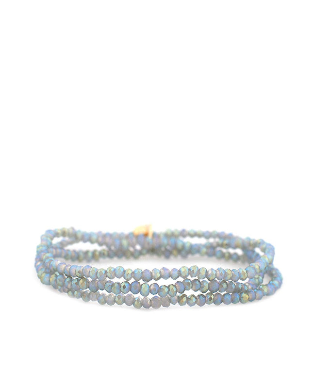 Sky Stretch Crystal Beaded Wrap Bracelet - Shop Simply Apparel