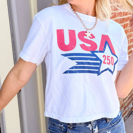 USA 250 Anniversary Boxy Graphic Tee