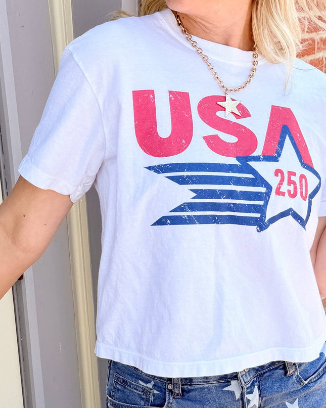 USA 250 Anniversary Boxy Graphic Tee