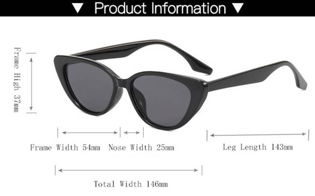 Slim Cat Eye Sunglasses - Shop Simply Apparel