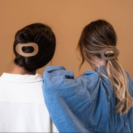 Large Oval Hair Clip Set