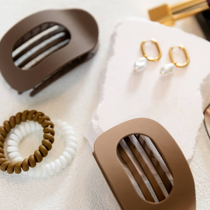 Large Oval Hair Clip Set