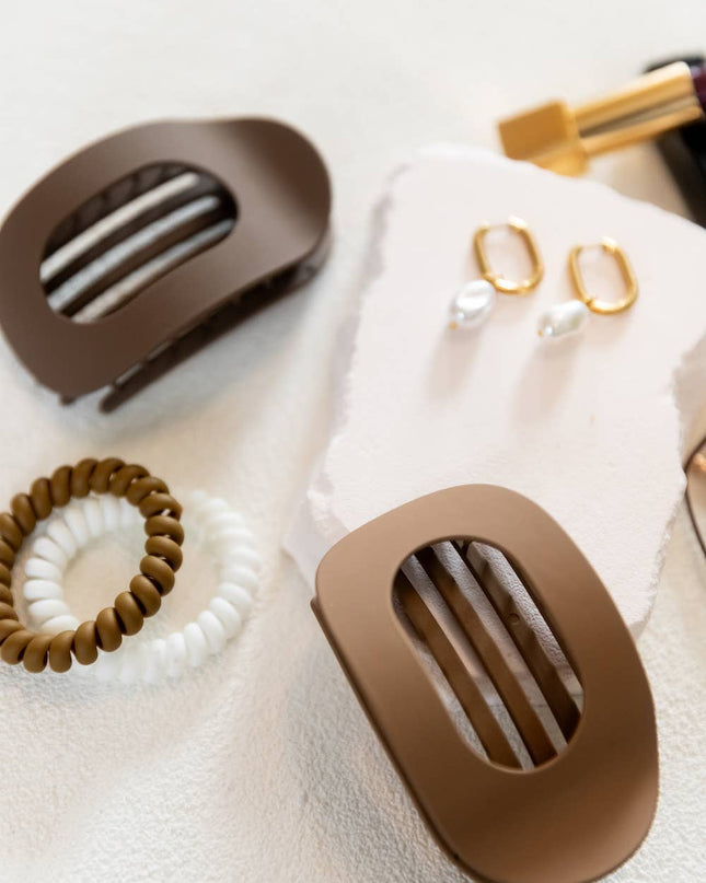 Large Oval Hair Clip Set