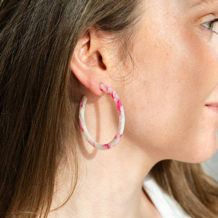 Cherry Blossom Cameron Hoops