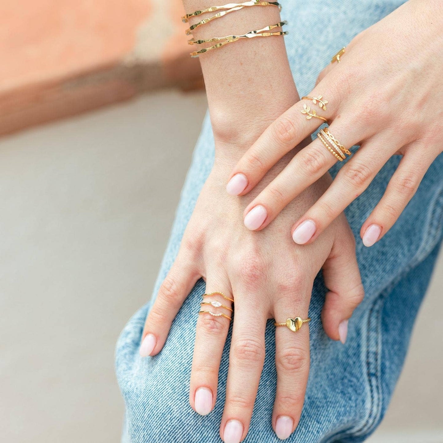 Silver Super Delicate Adjustable Dot Ring