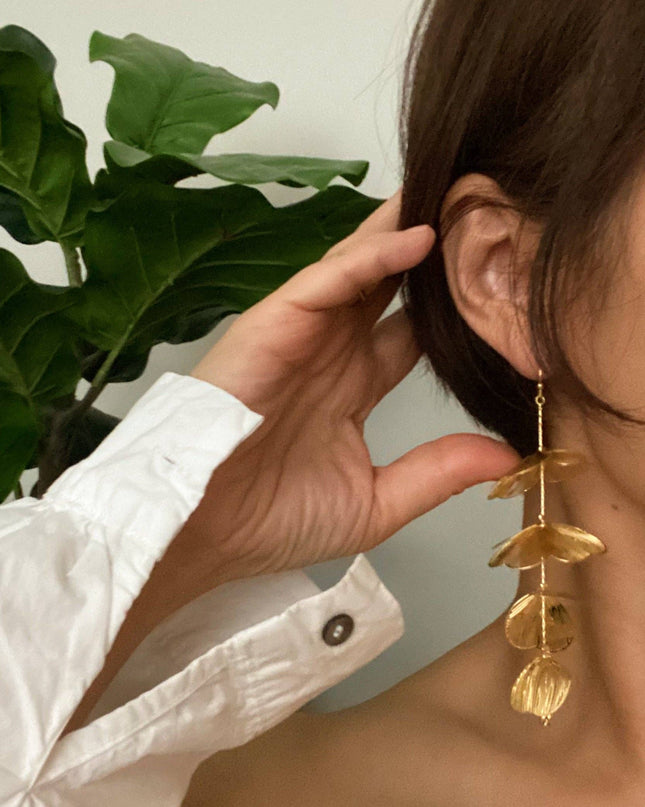 Filigree Flower Drop Earrings