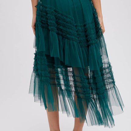 Forest Hi-Lo Tulle Midi Skirt - Shop Simply Apparel