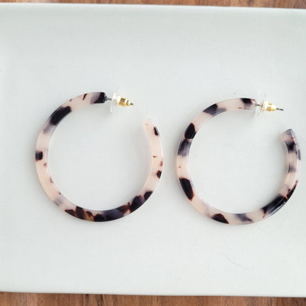 Blonde Tortoise Cameron Hoops
