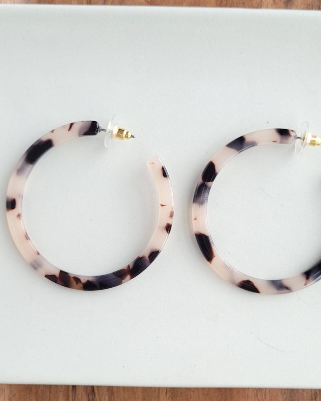 Blonde Tortoise Cameron Hoops