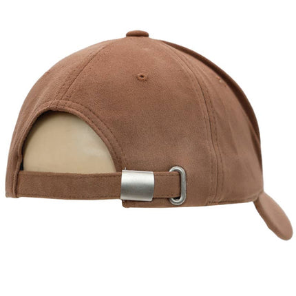 Light Brown Premium Faux Suede Baseball Cap - Shop Simply Apparel