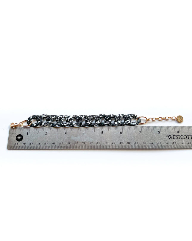 Matte Khaki Chunky Acrylic Chain Link Bracelet - Shop Simply Apparel