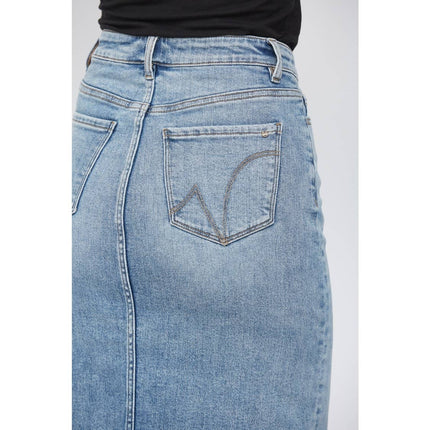 High Waisted Denim Skirt - Shop Simply Apparel