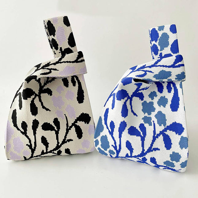 Floral Knit Handbag - Shop Simply Apparel