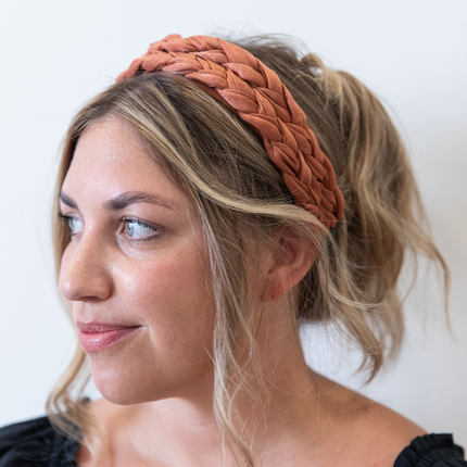 Blushing Braid Wide Headband