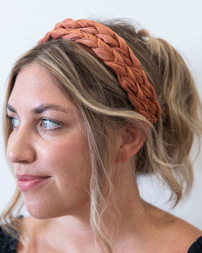 Blushing Braid Wide Headband