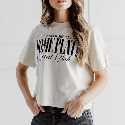 Home Plate Social Club Boxy Graphic Tee