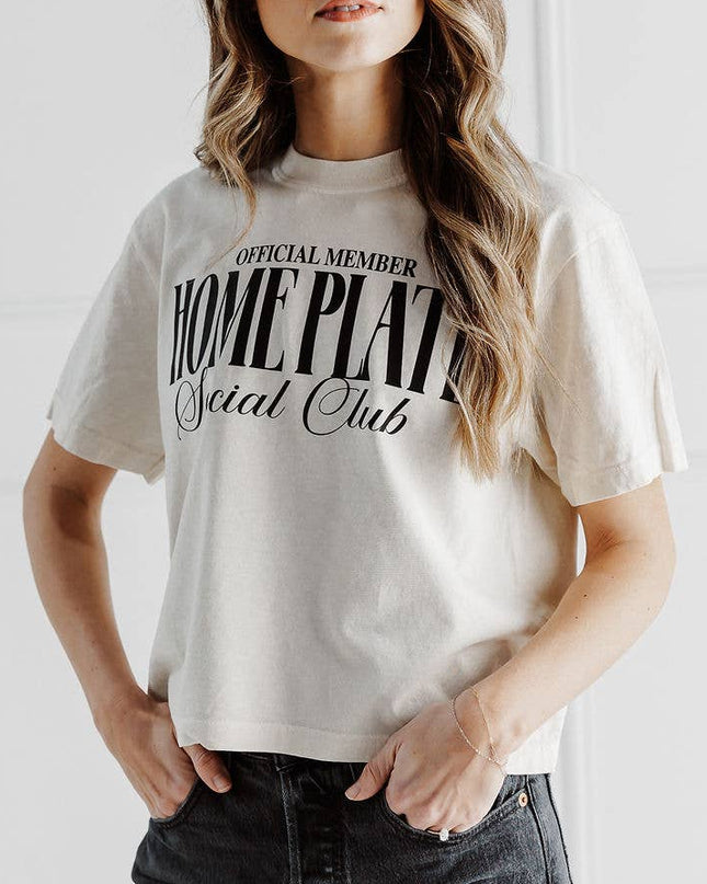Home Plate Social Club Boxy Graphic Tee
