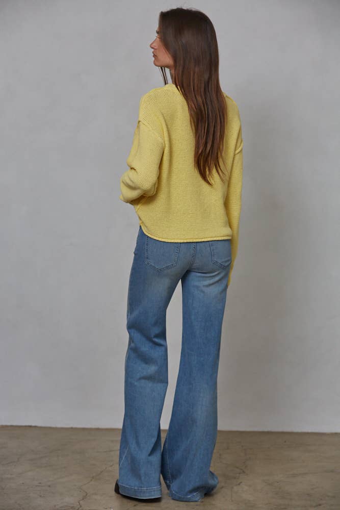 By Together Creamy Yellow Hailee Sweater