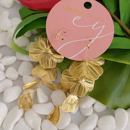 Filigree Flower Drop Earrings - Shop Simply Apparel