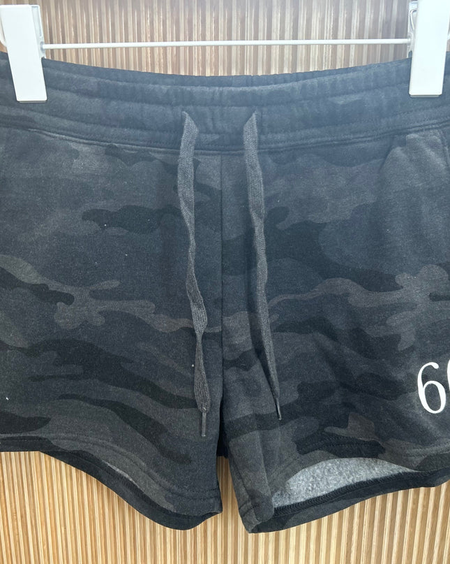 Black Camo Heather 607 Fleece Shorts - Shop Simply Apparel
