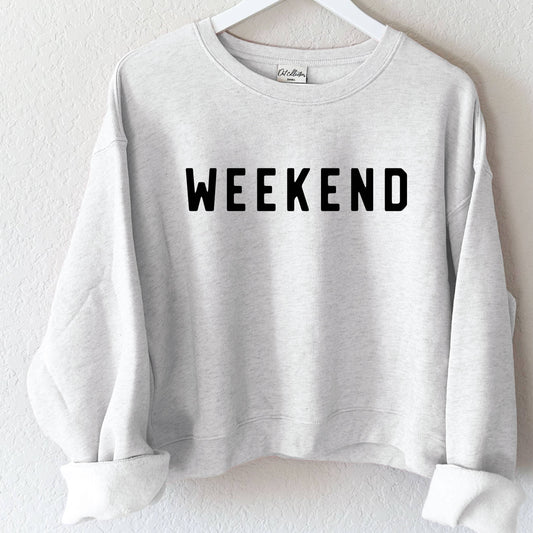 Weekend White Heather Mid Graphic Sweatshirt