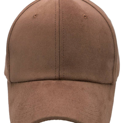 Light Brown Premium Faux Suede Baseball Cap - Shop Simply Apparel