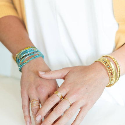 Silver Stand Out Pave Circle Ring - Shop Simply Apparel