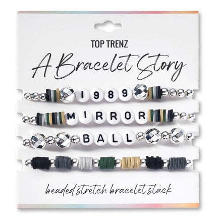 Taylor Swift Mirror Ball Beaded Stretch Bracelets Set