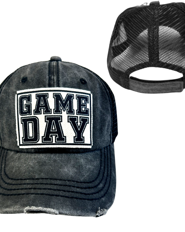 GAME DAY BALL CAP | UNISEX HAT | DISTRESSED - Shop Simply Apparel