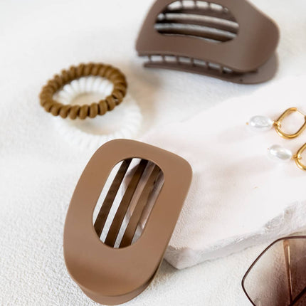 Large Oval Hair Clip Set