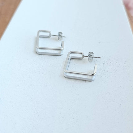 Luxe Silver Kamora Hoops