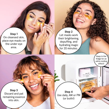 Gold Energizing Under Eye Masks (24 pairs) - Shop Simply Apparel