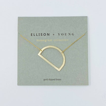 D Monogram Initial Necklace - Shop Simply Apparel