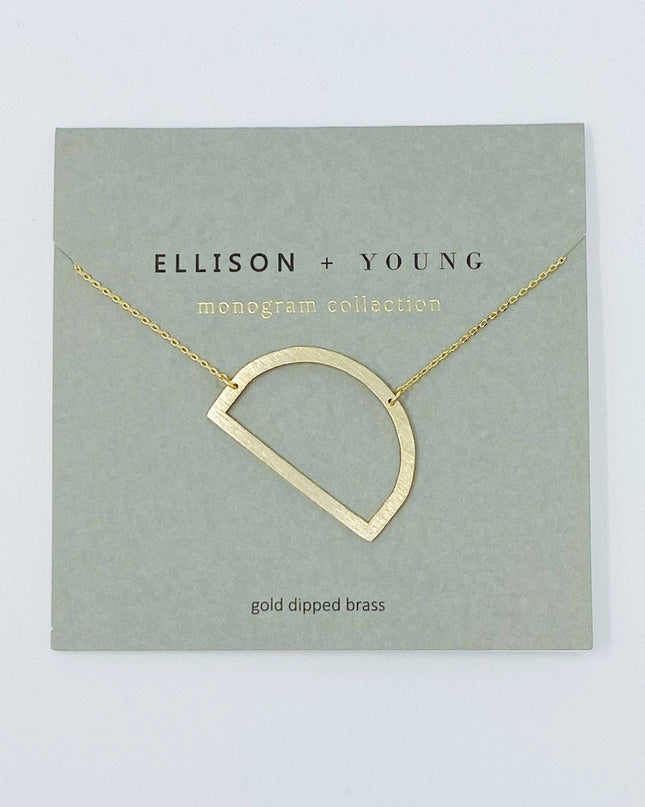 D Monogram Initial Necklace - Shop Simply Apparel